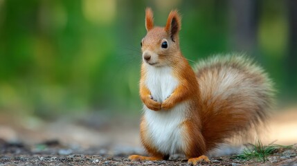 Obraz premium Squirrel posing in natural setting