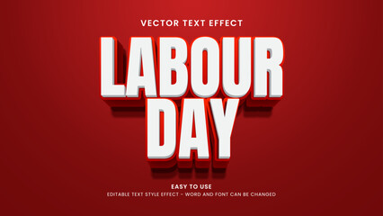 labor day editable text effect
