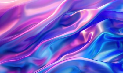 Obraz premium Abstract gradient fabric waves with pink purple and blue for wallpaper design