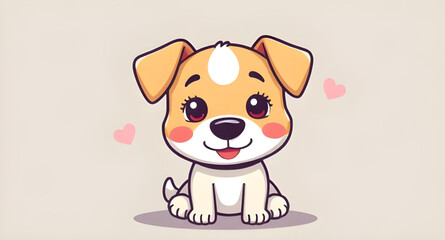 happy dog cartoon, funny dog illustration, kawaii dog smile, smiling puppy cartoon, cheerful dog drawing, adorable dog with smile, playful dog cartoon, cute puppy face, dog with big smile, cartoon dog