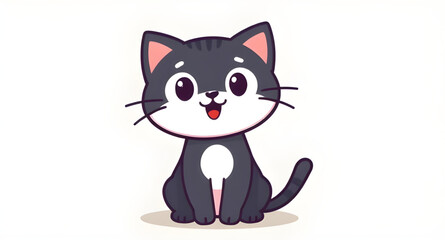 cartoon cat character, funny smiling cat art, cat with happy face, cartoon animal cat, smiling pet cartoon, cute cat doodle, cartoon cat expression, joyful cat illustration, cartoon kitty smile, frien