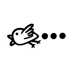 bird what silent png outline, cute cartoon handdraw clipart kids doodle element hand drawn doodle, handwriting clipart, kawaii kids drawing, funny character, childlike sketch, handwritten words,