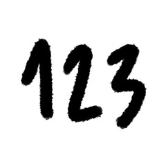 123 number png outline, cute cartoon handdraw clipart kids doodle element cute cartoon hand drawn doodle, handwriting clipart, kawaii kids drawing, funny character, childlike sketch, handwritten words