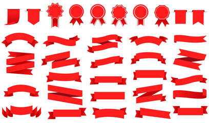 red ribbon set