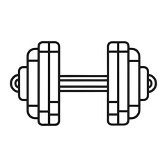 illustration of a dumbbell