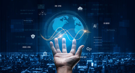 Global AI and data processing system enhances data, AI, and processing efficiency through digital network and global integration of intelligent technology Vouch