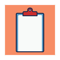 clipboard with blank sheet vector design
