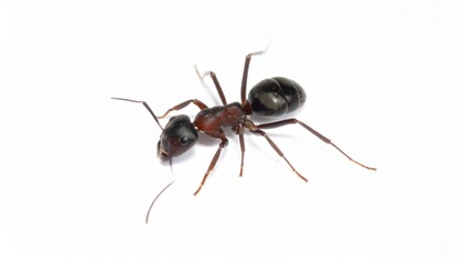 Fototapeta premium Black Carpenter Ant Closeup Insect, Pest, Nature, Macro, Photography, Wildlife, Six Legs, Body, Ante