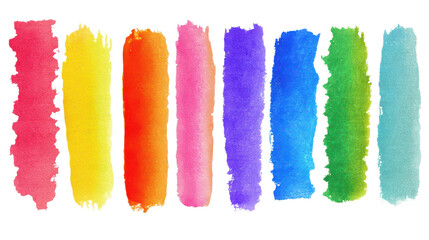 Watercolor Paint Brush Strokes PNG Bundle – Hand-Painted Brushstroke Clipart with Transparent Background for Logos, Invitations, Social Media, Packaging, Posters, and Branding Design Projects