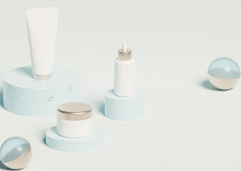 Bottle Mockup for Beauty Product Packaging Design 