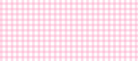 Geometric pink plaid print in pastel tones, vector background