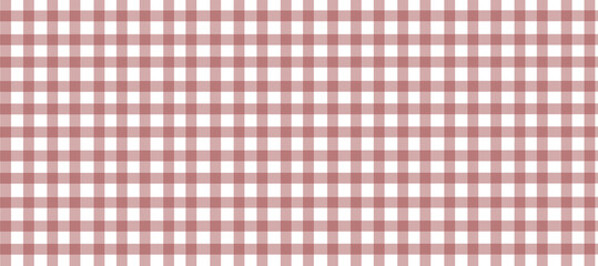 Geometric red plaid print in pastel tones, vector background