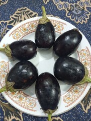 eggplants on a plate