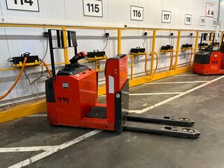 Charging forklifts in a warehouse