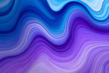 Fototapeta premium Abstract flowing waves of blue and purple liquid paint