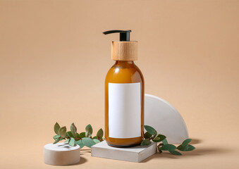 Cosmetic Bottle Mockup for Beauty Product Packaging Design