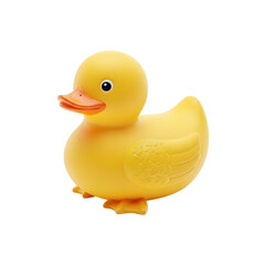 Yellow rubber duck on a dark background