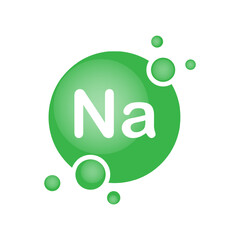 Sodium icon. Vitamin Na pill capsule icon. Shining golden substance drop. Meds ads. Beauty treatment nutrition skin care design. Vector illustration.