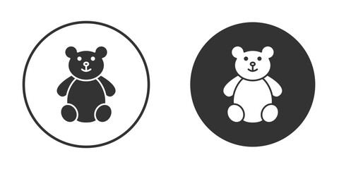 Teddy bear icon Symbol, logo illustration. Vector graphics for web.