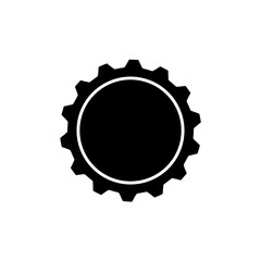 Beer cap with embossing in black and white design for Beer & Drinks  