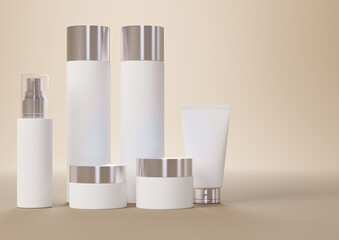 Cosmetic Bottle Mockup for Beauty Product Packaging Design – Realistic PSD Template