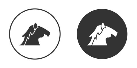 Horse icon Symbol, logo illustration. Vector graphics for web.