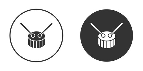 Drum icon Symbol, logo illustration. Vector graphics for web.