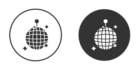 Disco ball icon Symbol, logo illustration. Vector graphics for web.