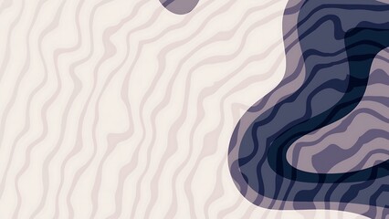 Desertcore Twilight Sky Gradient Abstract flowing shapes background with wavy lines in earthy tones creating a modern and organic feel