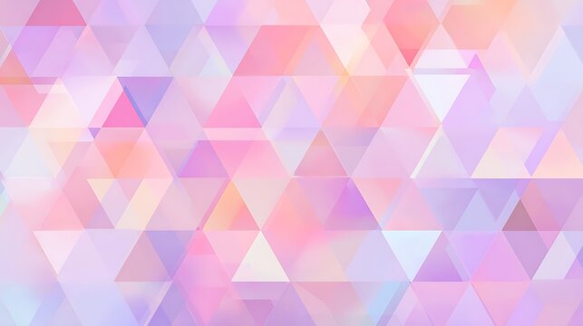 Pastel Triangle Geometric Abstract Pattern