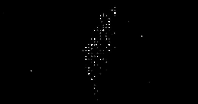 Color Grid Animation Of Israel Map