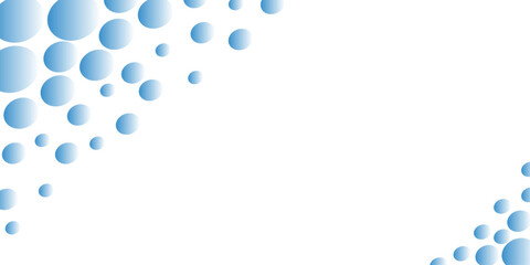 Abstract blue background with transparent water bubbles, a dynamic vector illustration for science and health designs