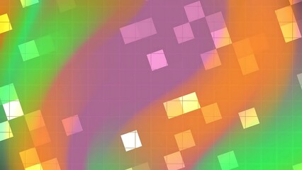 Ombre Abstracts Blink Square Abstract colorful background with blurred gradients, squares, and grid pattern creating a modern design