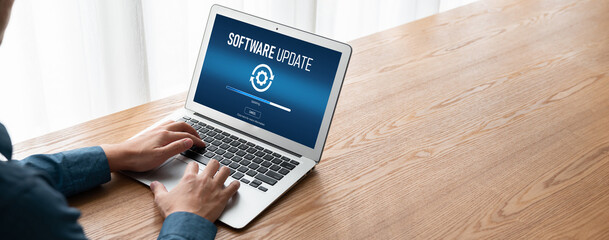 Software update on computer for modish version of device software upgrade