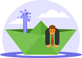 Financial Crisis Concept Illustration