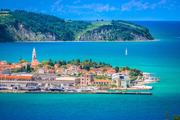 Slovenia. Town of Izola on Adriatic coast panoramic view © xbrchx