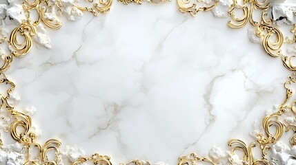 Golden Christmas background with sparkling ornaments and a festive frame, perfect for a holiday celebration or a beautiful wedding gift