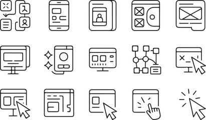 Modern minimalist icon featuring a stylized human figure in a clean silhouette representing creativity and design