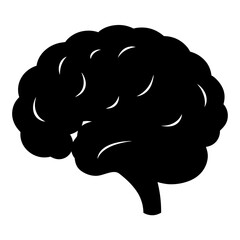 Stylized Illustration of a Human Brain Depicting Intellect and Cognitive Function