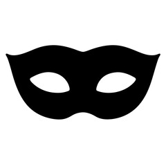 Simple Black Masquerade Mask for Parties and Events with Eyeholes