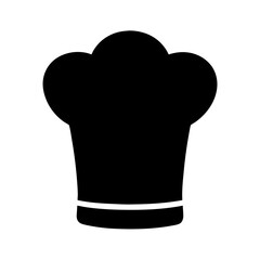 Stylized chef's hat emblem representing culinary expertise and profession of chef