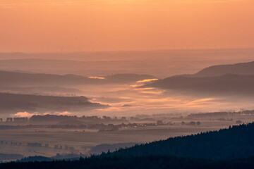 sunrise over the mountains