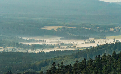 fog in the mountains