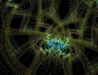 Imaginatory fractal abstract background Image
