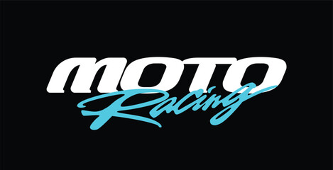 Racing KTM Motocross lettering sticker decal Vector Bold Sport Typography. Download it in high resolution format and print in any size