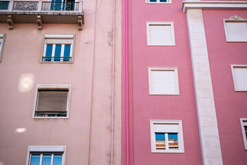 Colorful Facades A Study in Architectural Contrast