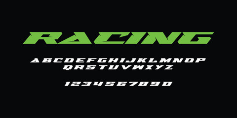Racing Speed Alphabet Font Vector Bold Sport Typography Letters Download it in high resolution format and print in any size