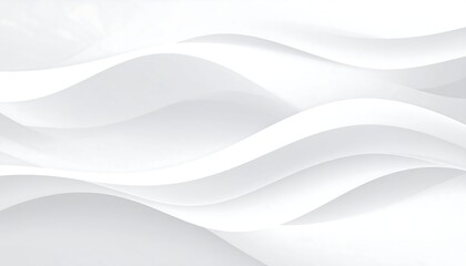 Obraz premium Abstract white wavy shapes (1)