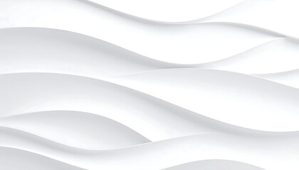 Abstract white wavy shapes