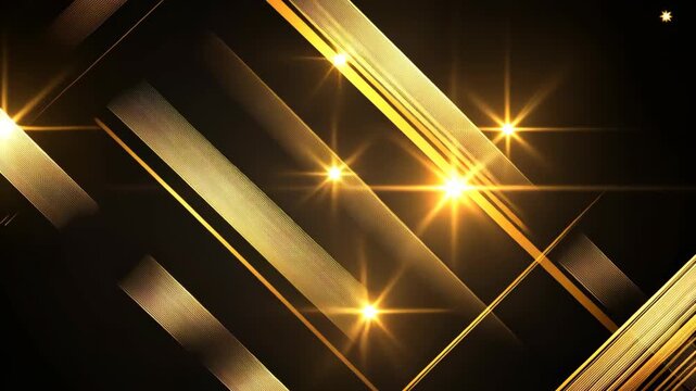 high technology futuristic modern theme abstract background, metallic wall with layers and RGB neon light glow, gold light on black wall